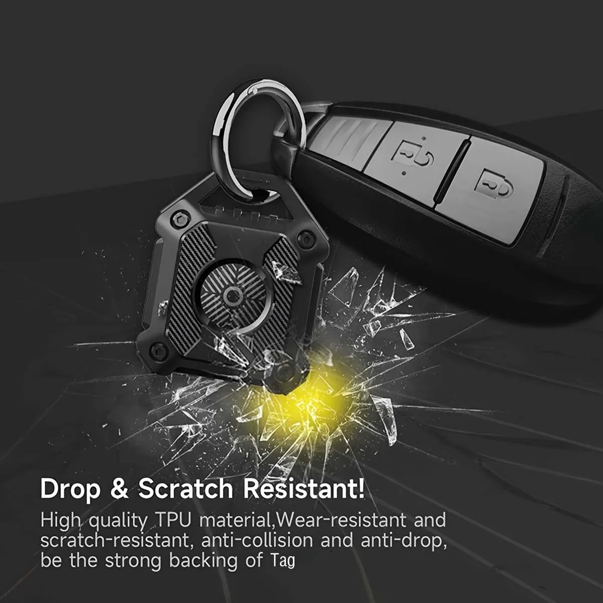 Screw Full Cover Fit For Apple Air Tag Tracker Key Ring Air Tags Protective Cover, For Keys, Bags, Luggage and Pet Collar