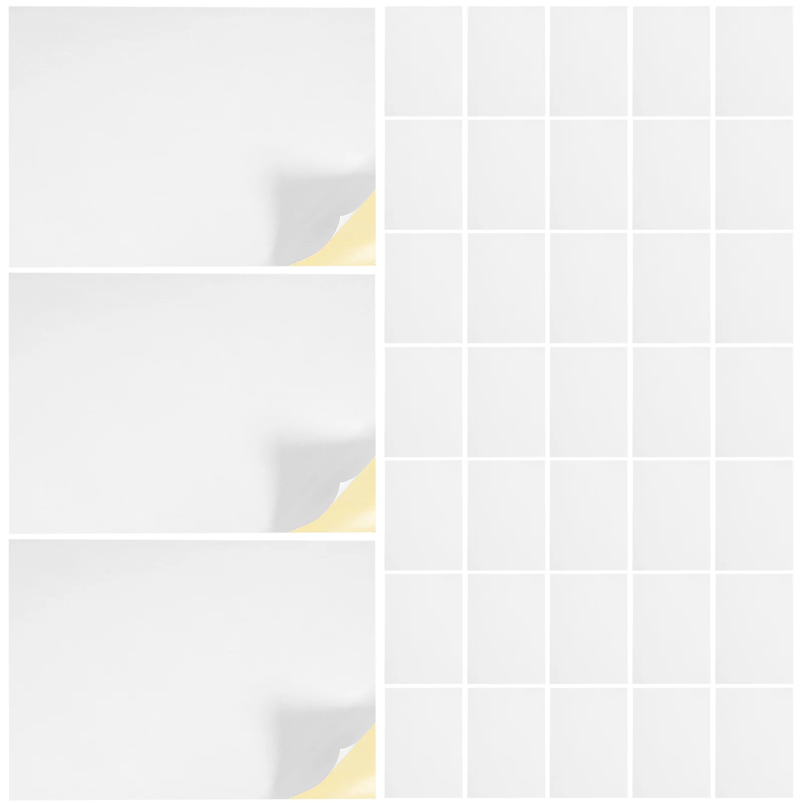 ورق لاصق غير لامع مقاس A4 للطابعة ملصقات قابلة للإزالة مقاومة للتمزق أوراق ملصقات ذاتية اللصق ورق لاصق قابل للطباعة