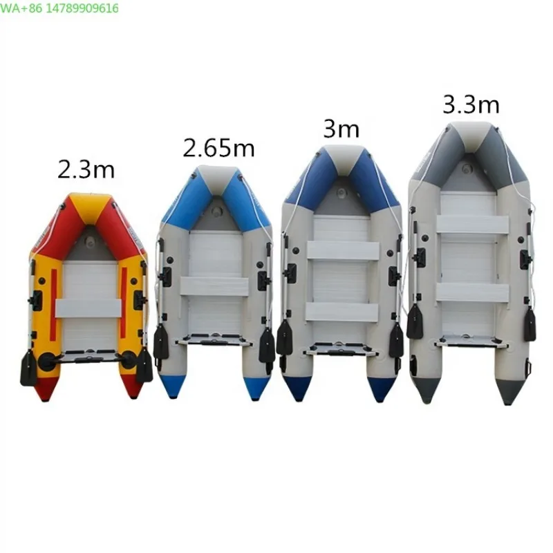 Inflatable Raft Kayak Boat, Fishing Boat Kayak,2,3,4 Person Boat with Aluminum Oars