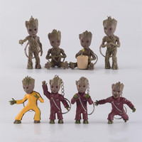 Guardians Of The Galaxy Tree Man Baby Groot Keychain Anime Pendant Toys Disney Accessories Avengers Key Pendant Bag Pendant Gift