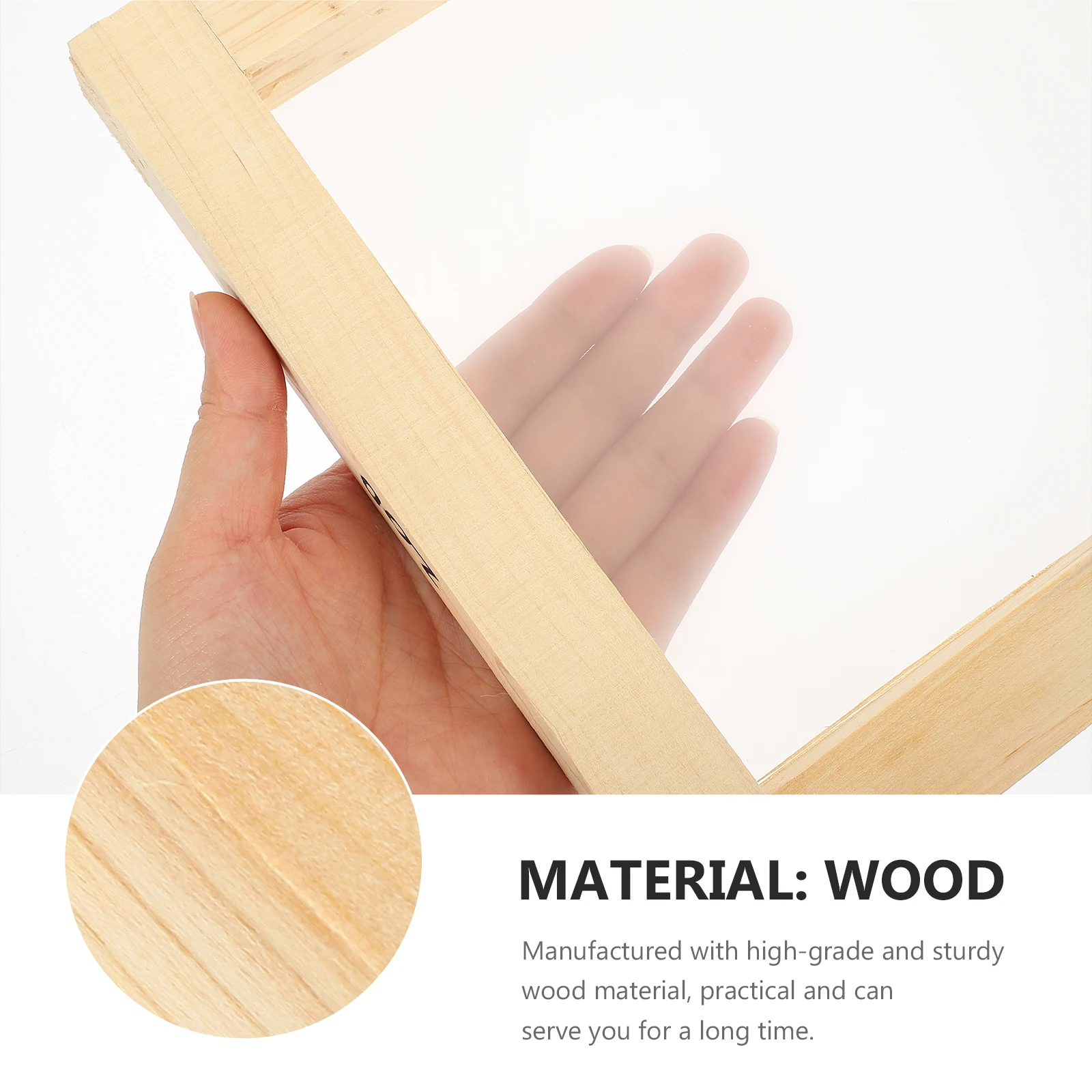 

Professional Screen Printing Frame Heavy-Duty Wood Material Reusable Convenient for DIY Design on Fabric T-Shirt Bag Art