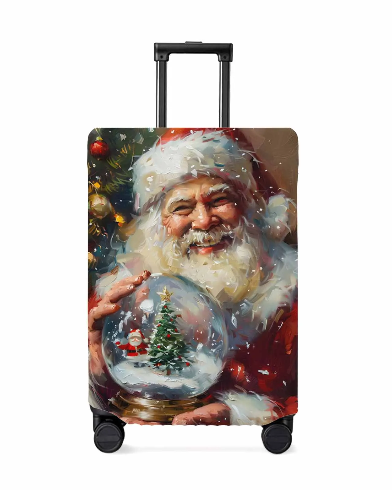 christmas-santa-crystal-ball-elastic-baggage-cover-for-18-32-inch-suitcase-case-dust-cover-travel-accessories