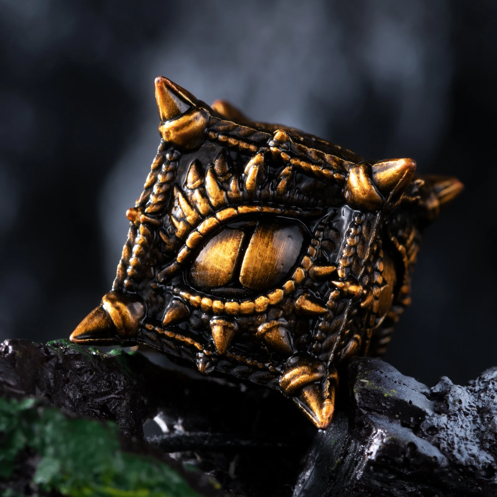 مجموعات نرد التنين مجموعة نرد تنين معدني متعدد السطوح لألعاب الزنزانة والتنينات DND مجموعة نرد rpg نرد حافة حادة D & D #4