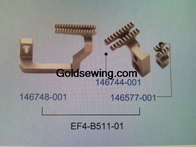 1PCS 146748-001 146577-001 Feed Dog 146748 146577 Teeth for Brother EF4-B511 Overlock Industrial Sewing Machine