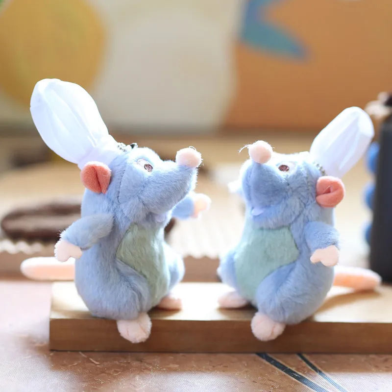 Cartoon Ratatouille Mouse Plush Toy Kawaii Chef Hat Grey Mouse Stuffed Doll Creativity Anime Peripherals Friend Birthday Gift