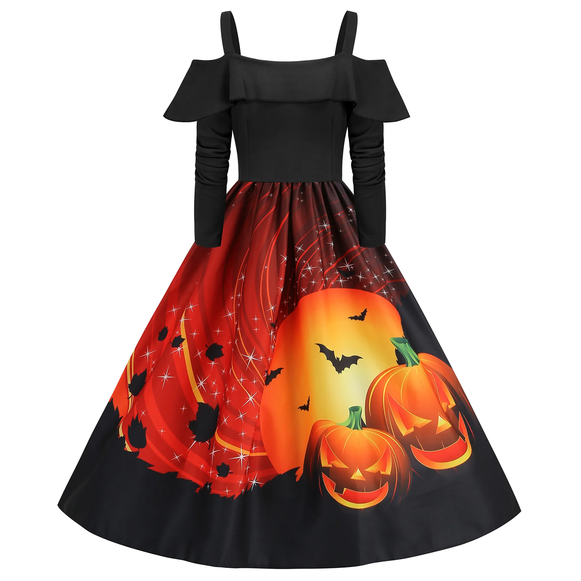 Halloween Cosplay Costumes for Women Sexy Straps Ruffles Scary Skull Ghostface Carnival Dress Up Party Disfraz Mujer Stage Show