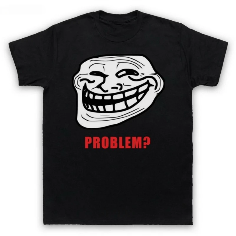 TROLLFACE MEME RAGE COMIC FUNNY TROLL JOKE INTERNET Mens Womens Kids T-Shirt TEE Shirt For Youth Middle-age Old Age