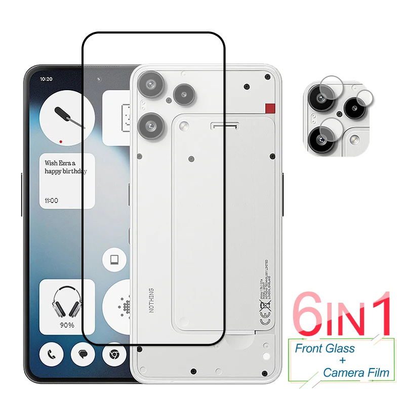 

Full Cover Tempered Glass For Nothing Phone 3a Lite Glass Screen Protector Protective Camera Lens Film Nothing Phone (3a) Lite