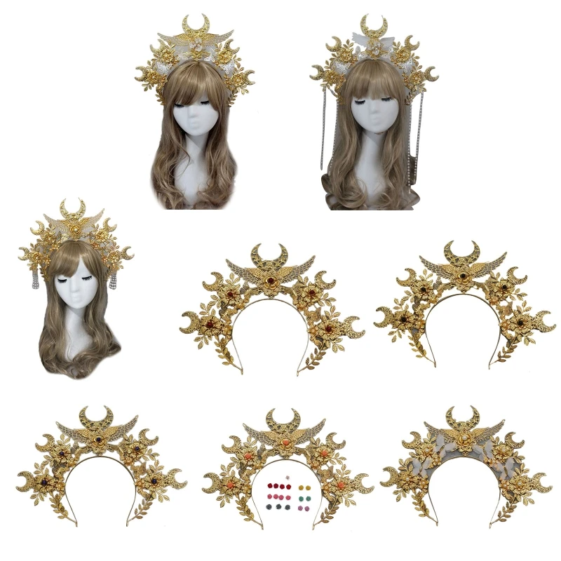 

Гот Косплей Ангел Форма Оголовье Фестиваль Лента Для Волос Хэллоуин Декор Для Волос