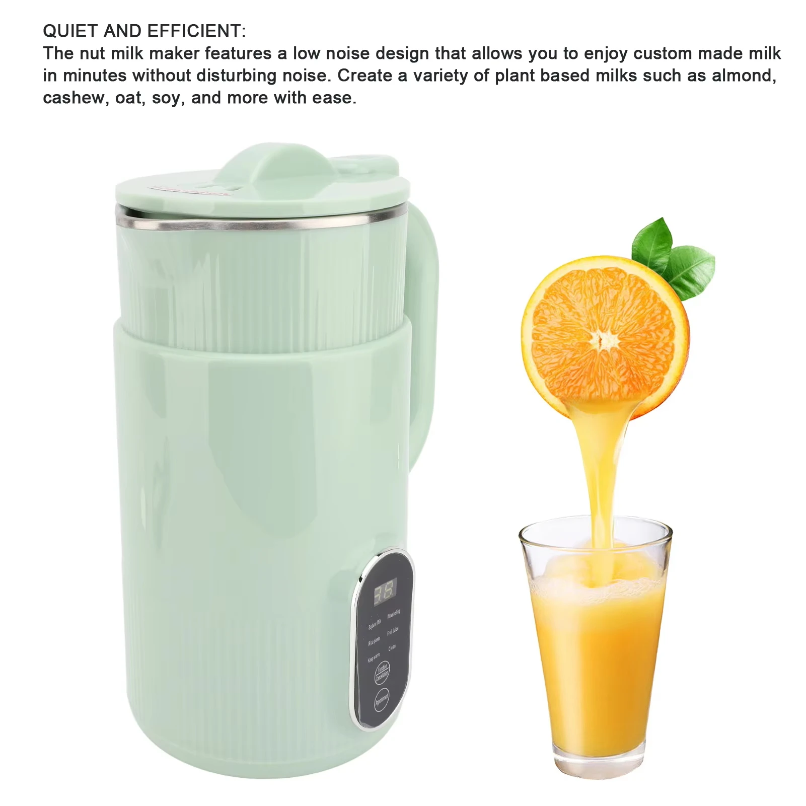 صانع حليب الصويا الكهربائية الفولاذ المقاوم للصدأ X على شكل شفرات منخفضة الضوضاء لوحة اللمس الذكية ماكينة تصنيع حليب فول الصويا 110 فولت/220 فولت