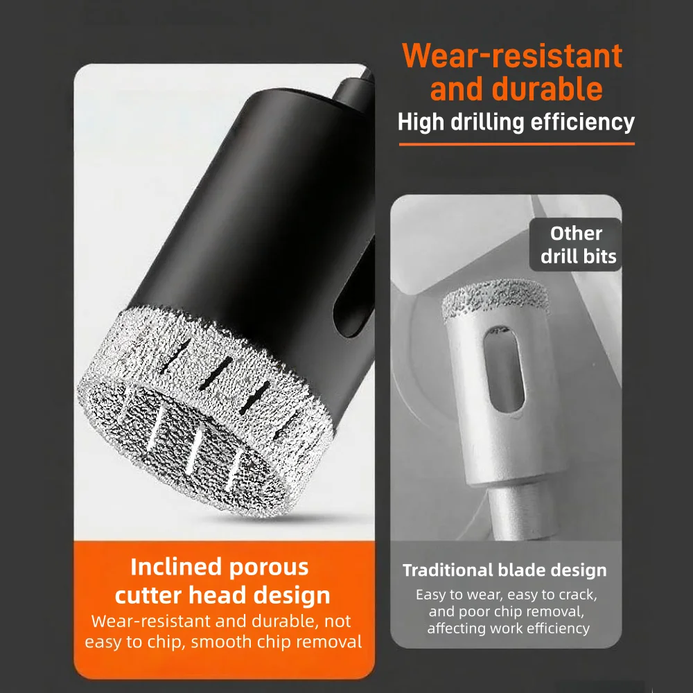 M14 مثقاب ثقب مائل مسامي حاد 6-100 مم منشار ثقب رخامي، مناسب لقمة مثقاب ماسية من بلاط السيراميك والجرانيت #6