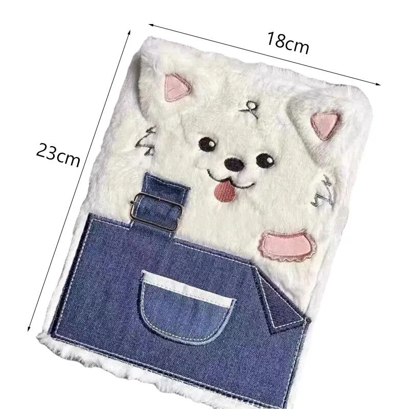 A5 Cute Samoyed Plush Photo Album Binder Idol Kpop Photocard Collection Book Paper Binder Photocard Holder Home Decor