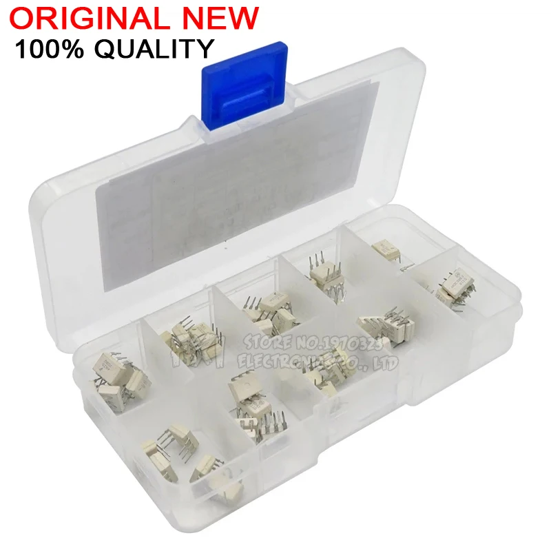 DIP Optocoupler Kit 10Value*5PCS=50PCS 4N25 4N35 MOC3021 MOC3022 MOC3023 MOC3041 MOC3043 MOC3052 MOC3061 MOC3063