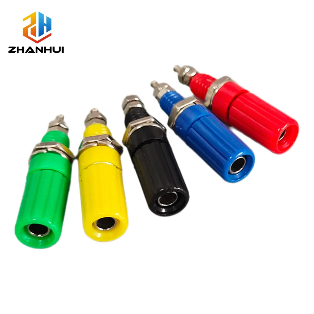 5/10PCS 4mm Banana Socket M3*45 Binding Post Nut Jack Electrical Connector Terminal for DIY Electronics