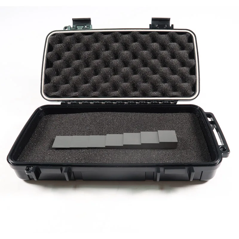 7 Step Calibration Block / 1018 Steel test Block with Certificate and Suitcase 1, 1.5, 2, 4, 6, 8, 10 mm