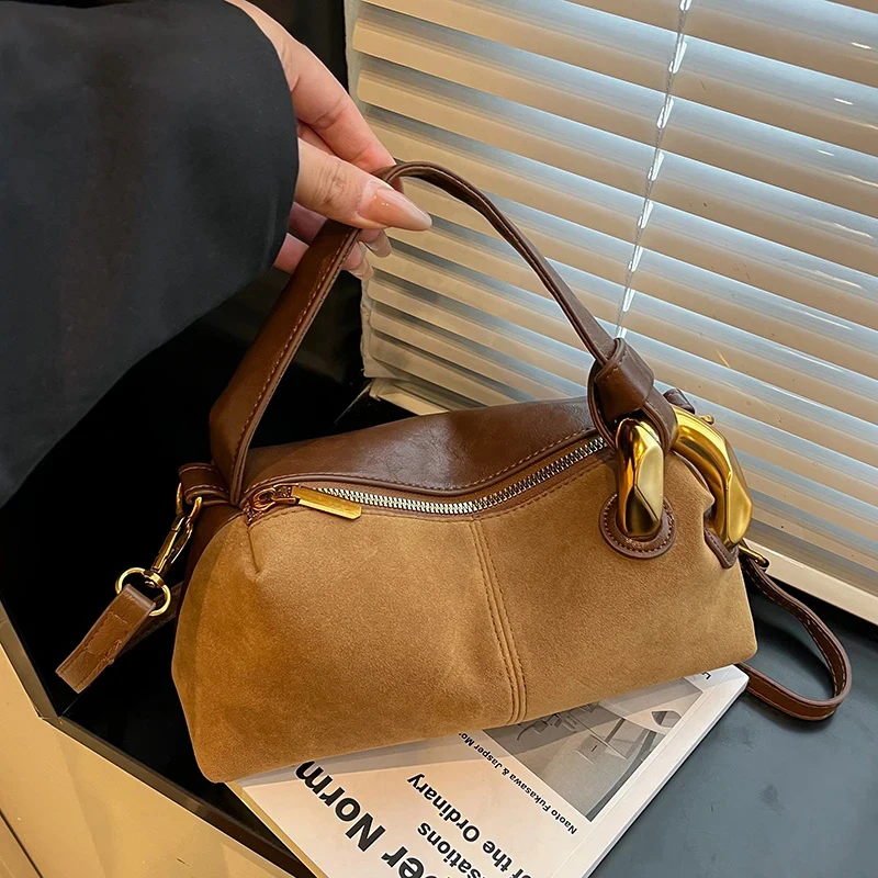 

Women Small PU Leather Shoulder Bag 2025 Winter Retro Soft Pillow Bag Luxury Designer Trend Female Crossbody Handbags