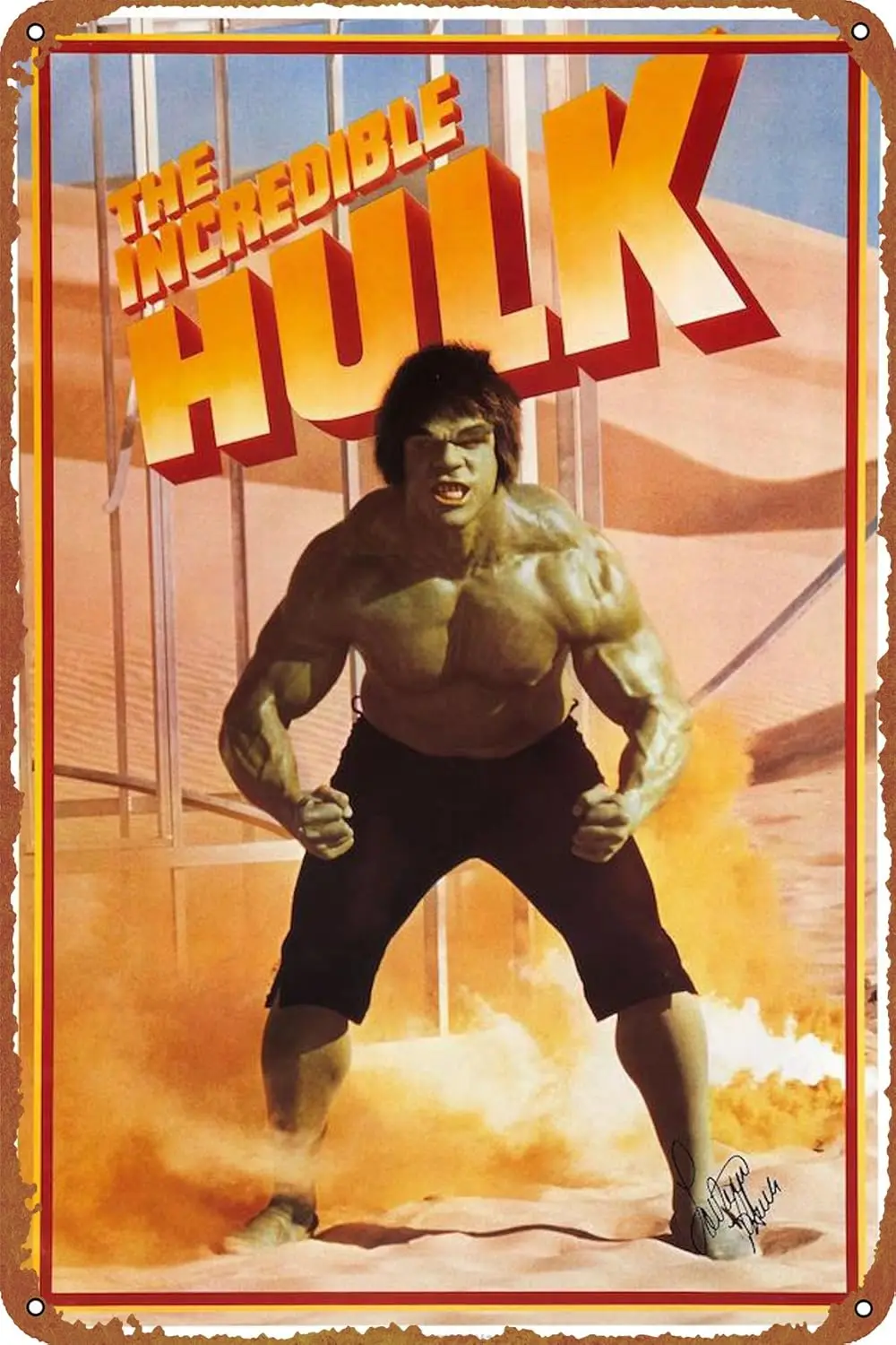 The Incredible Hulk posters Metal Sign Tin Metal Retro Wall Decor for Home,Street,Gate,Bars,Club