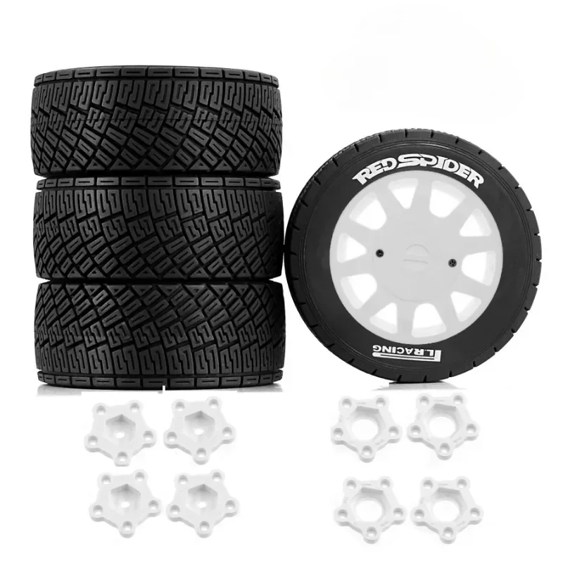 

4pcs 100mm 1/7 1/8 RC Rally Off-Road Buggy Tires Wheel 17mm Hex for ARRMA Trxs Redcat Team Losi Kyosho HPI WR8 HSP RC Car