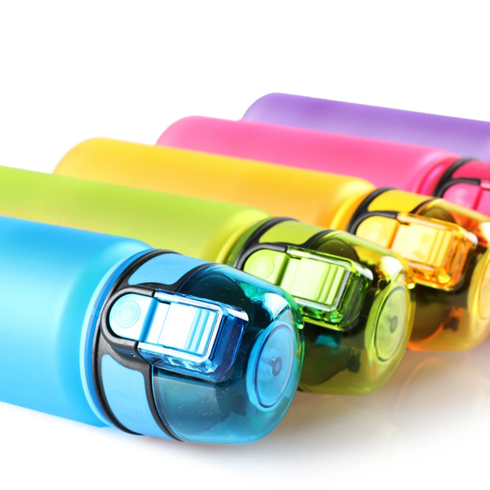 

400ML Portable Sports Cup Water Bottle for Outdoors Leakproof Thicken Bottom Button Cover Filter Durable Non Toxic Food