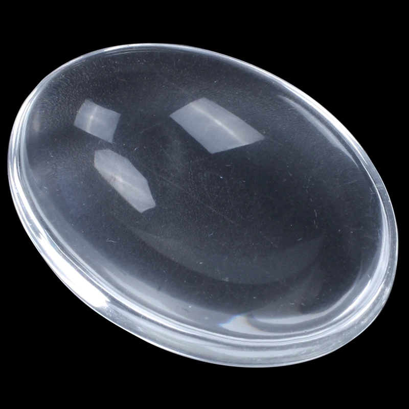 10PCS Oval Crystal Transparent Clear Glass Cabochon Dome Decor 30X40mm