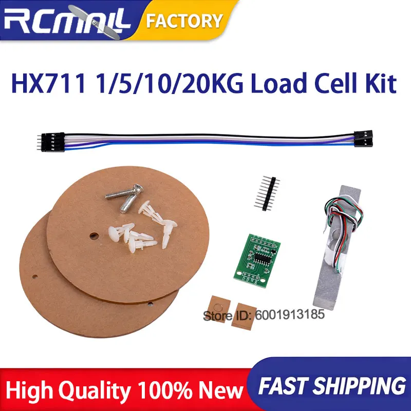 Digital Load Cell Weight Sensor Kit 1/5/10/20KG HX711 AD Converter Breakout Module Electronic Kitchen Scale for Arduino DIYmalls