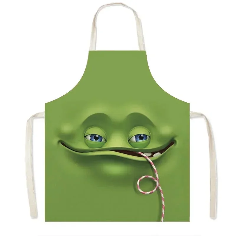 Funny Expression Cooking Apron for Men Women Home Cleaning Clothes BBQ Baking Pinafore Chef Waiter Kitchen Aprons Cleaning Tools