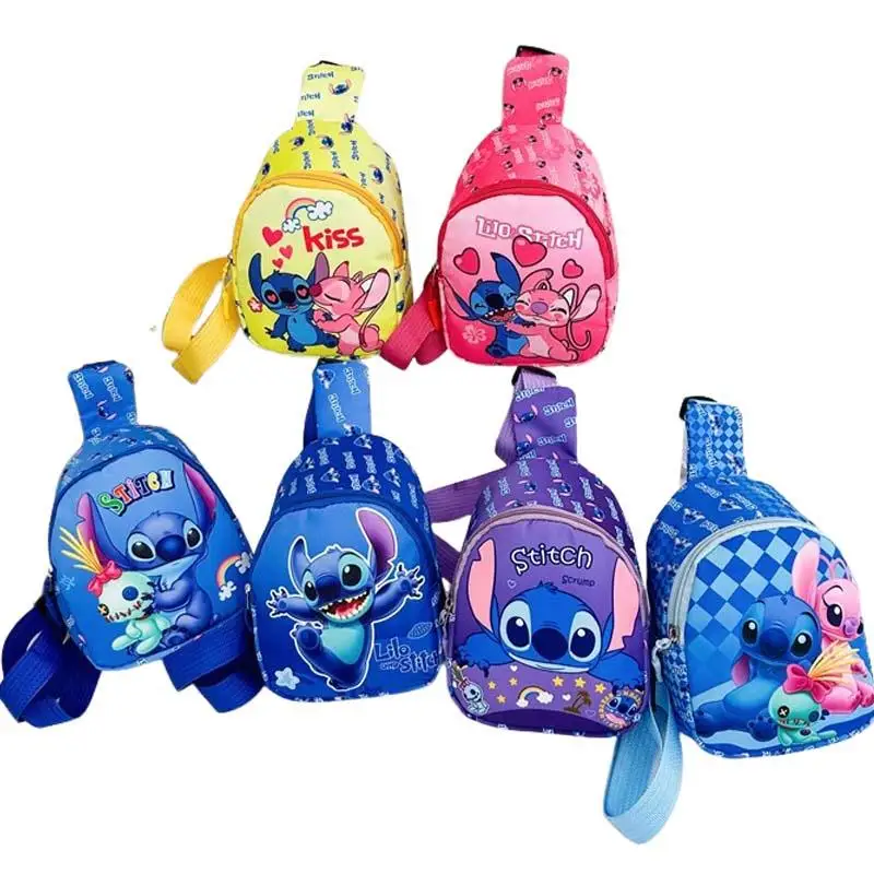 

Cartoon Anime Stitch Sling Chest Bag for Boys Girls Crossbody Bag Casual Shoulder Bag with Coin Purse for Daily Travel Gifts