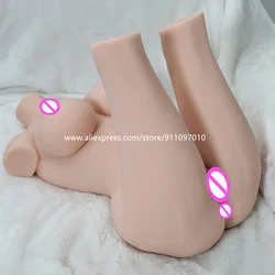 Adults 18 Torso Sexdolls Long Leg Intimate Sex Toys For Men Silicone Metal Skeleton Big Ass Vagina Masturbator Male Sexual Tools