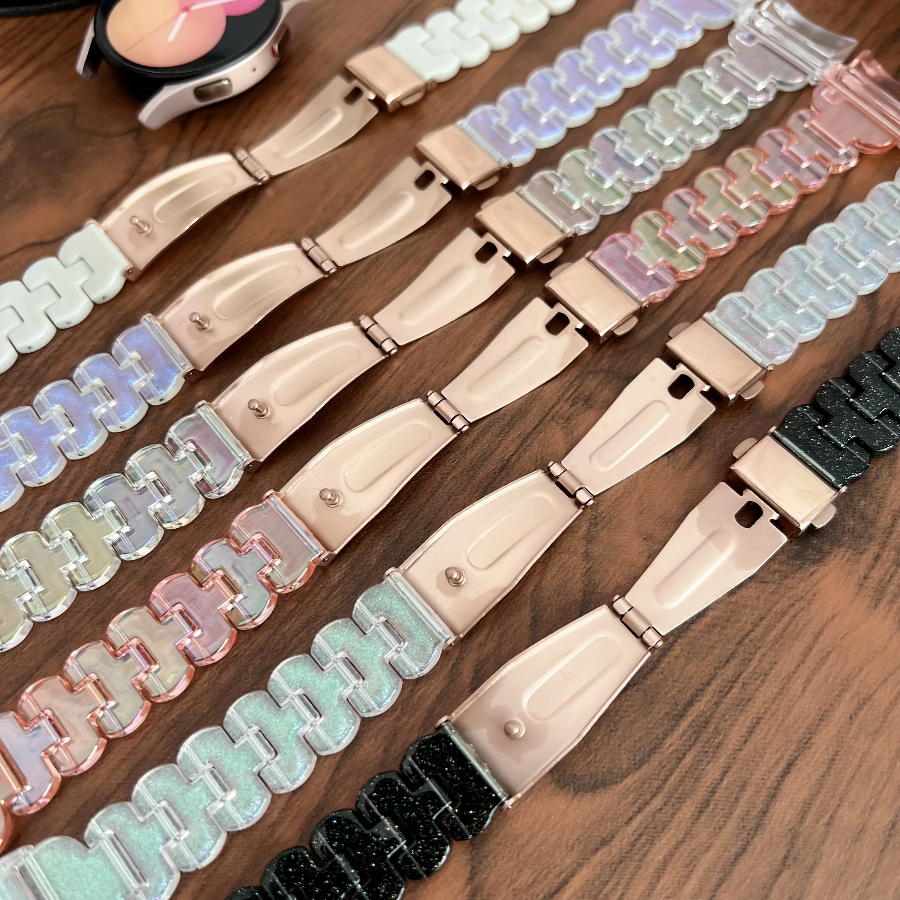 20-22mm Resin Strap Leisure Strap Fit Samsung Galaxy Watch 5/4 Active2 40mm 44mm Bend