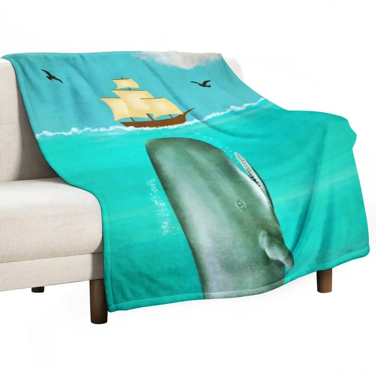 

New Whale Throw Blanket Thins Weighted Blankets