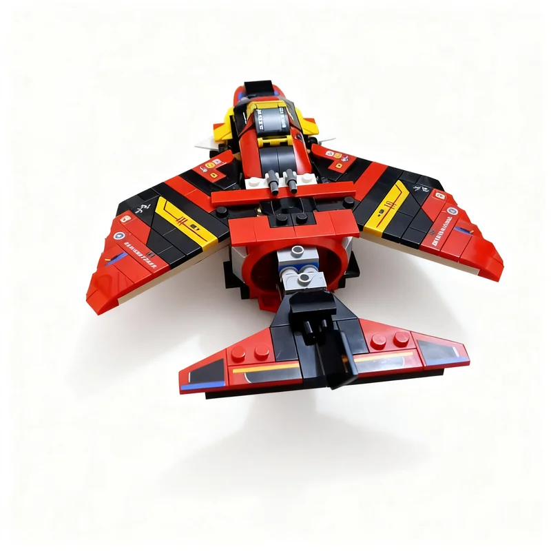 273pcs MOC City Champions Scuderia 499P Jetfighter 77261 ALT Model Christmas Gift Creative Tabletop Ornament DIY