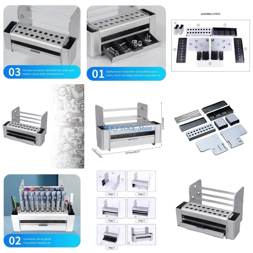 

L8RC Multifunctional Maintenance Storage Box for Desktop Office Storage, Electronics