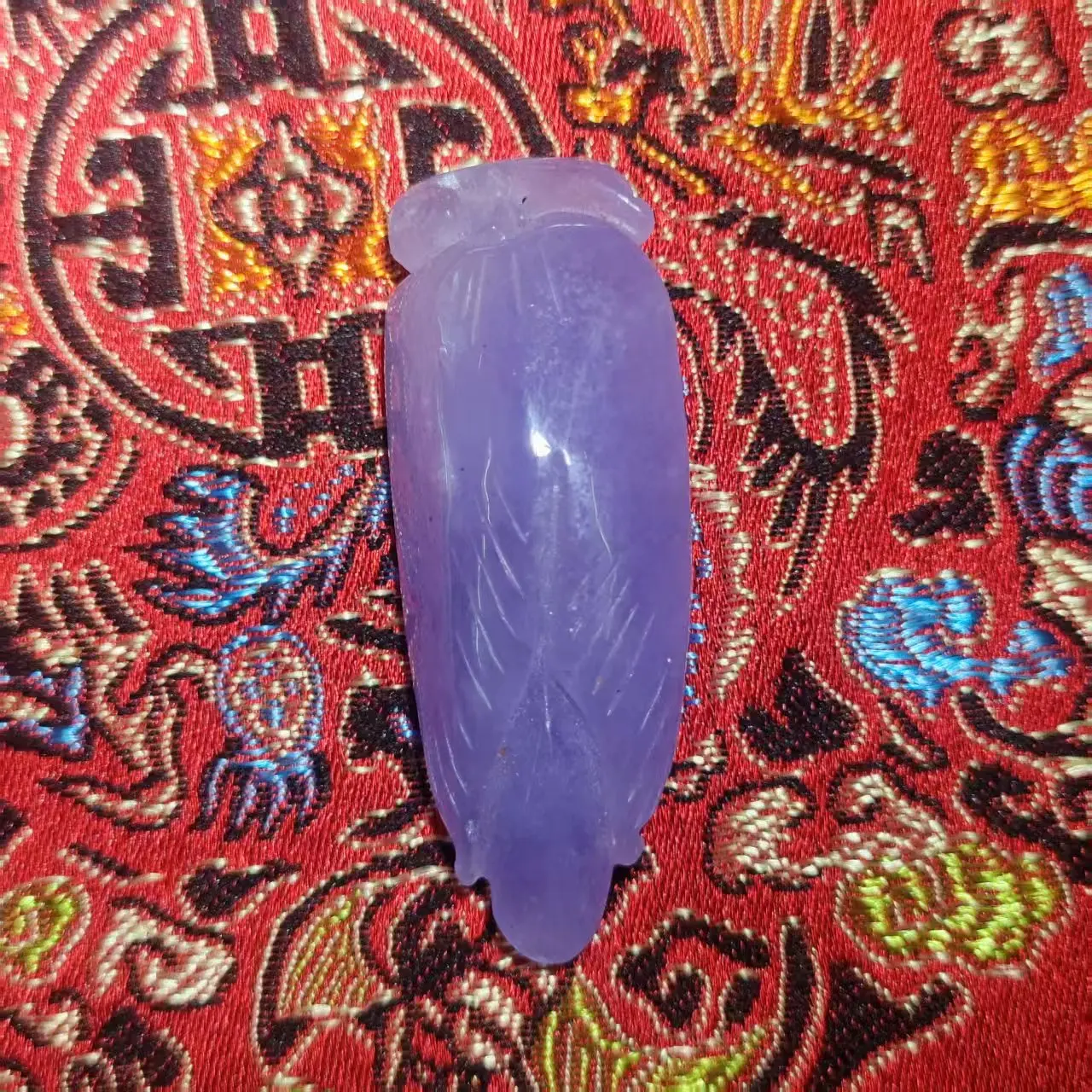 1pcs/lot Natural Jadeite Jade Carved Chinese Classical Pendant Plant leaves fruits Purple green beautiful jewelry folk-custom