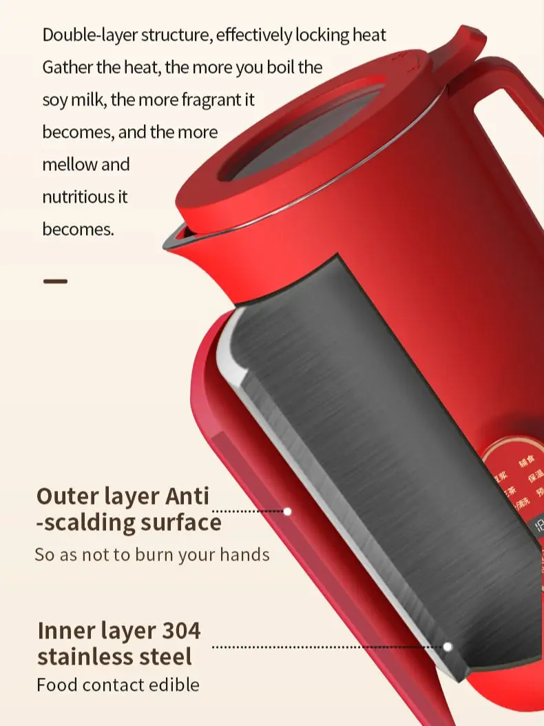 Totiki mini macchina per rompere le pareti frullatore elettrico portatile spremiagrumi mixer 350ml macchina per latte di soia robot da cucina multifunzionale 220V