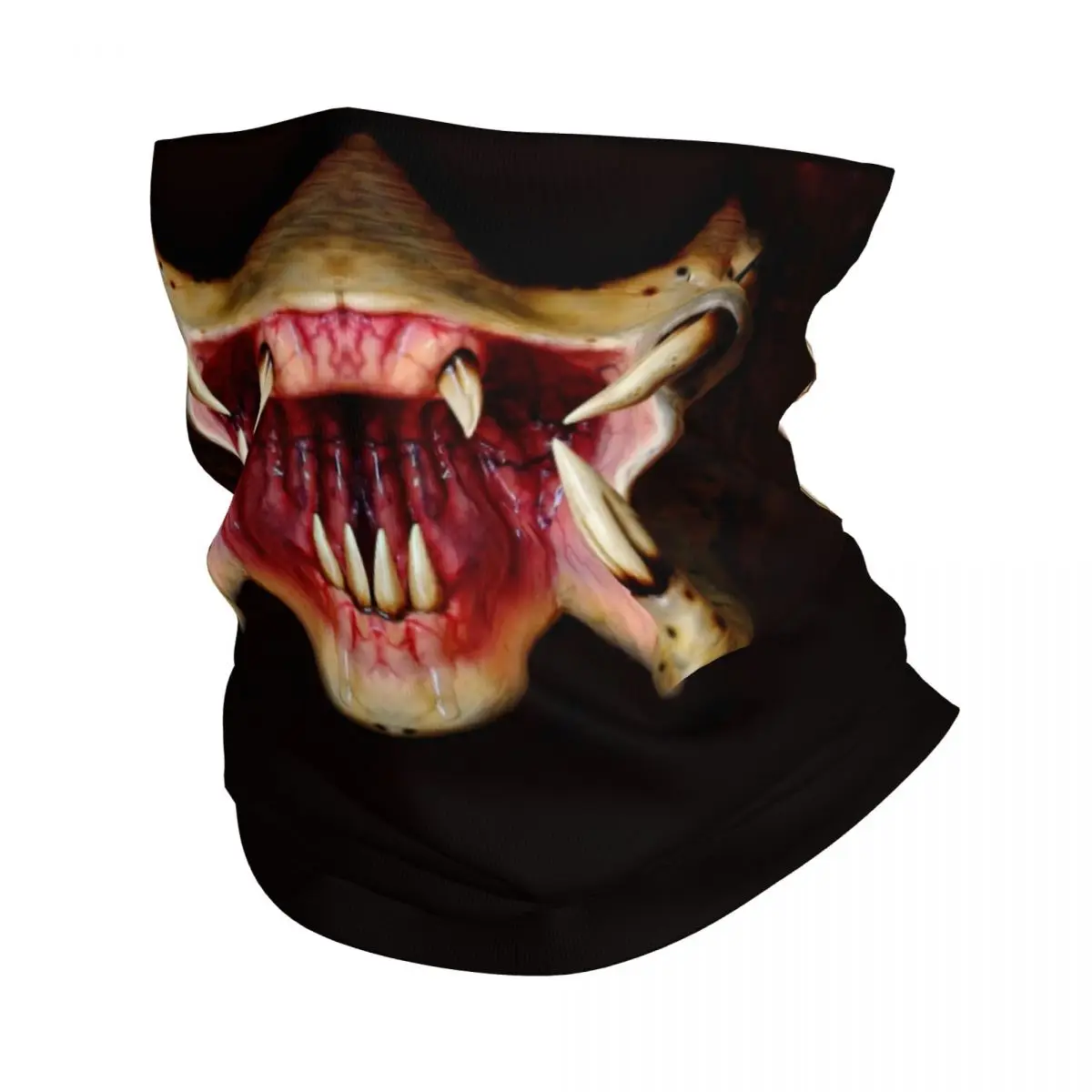 Predator Alien Open Jaws Bandana Neck Gaiter for Ski Camping Men Women Wrap Scarf Headband Warmer