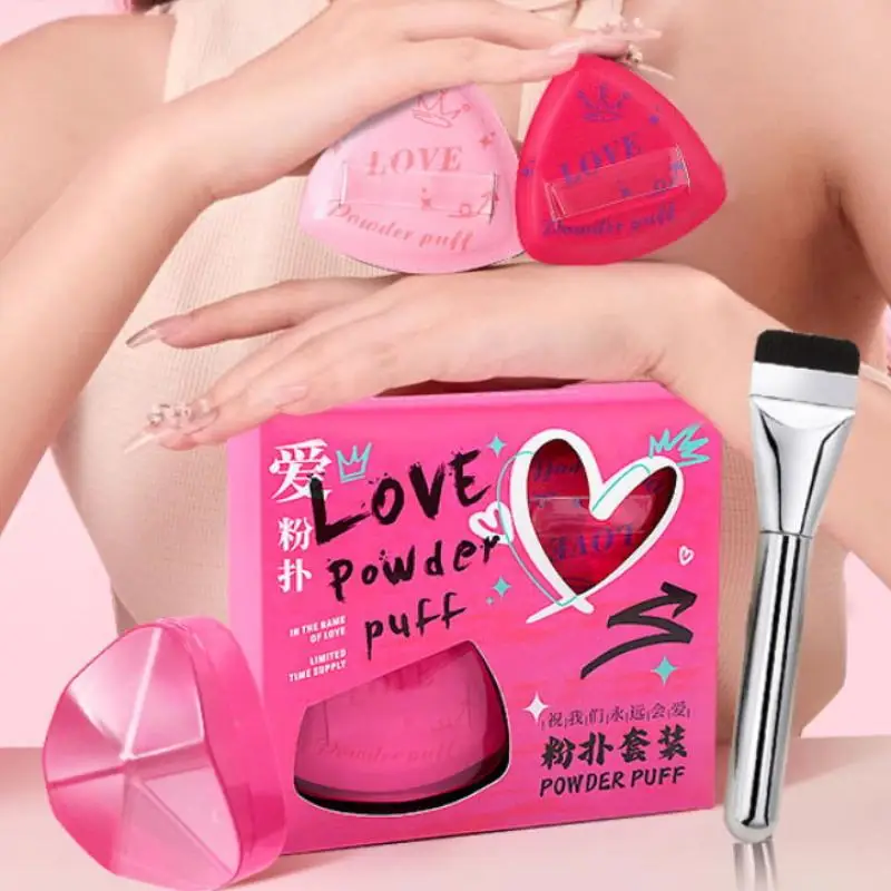 Brosse de maquillage Ultra-fine multi-usage, brosse de fond de teint, Triangle de poudre, bouffante douce, outil de beauté à tête plate, parfait pour le contour du visage