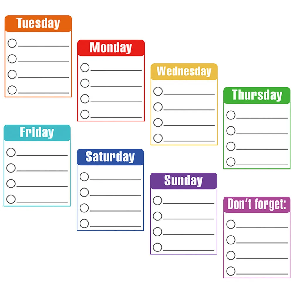 8pcs Whiteboard Sticker Removable Dry Erase Writing Surface For Home Office Classroom Kids Teens Drawing Idea Reusable Message