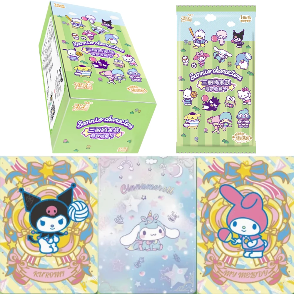 

KAYOU Genuine Sanrio Card Mengmeng Classic Pack Vitality Film Sanrio Family Series Anime Collectible Cards Toys Gifts