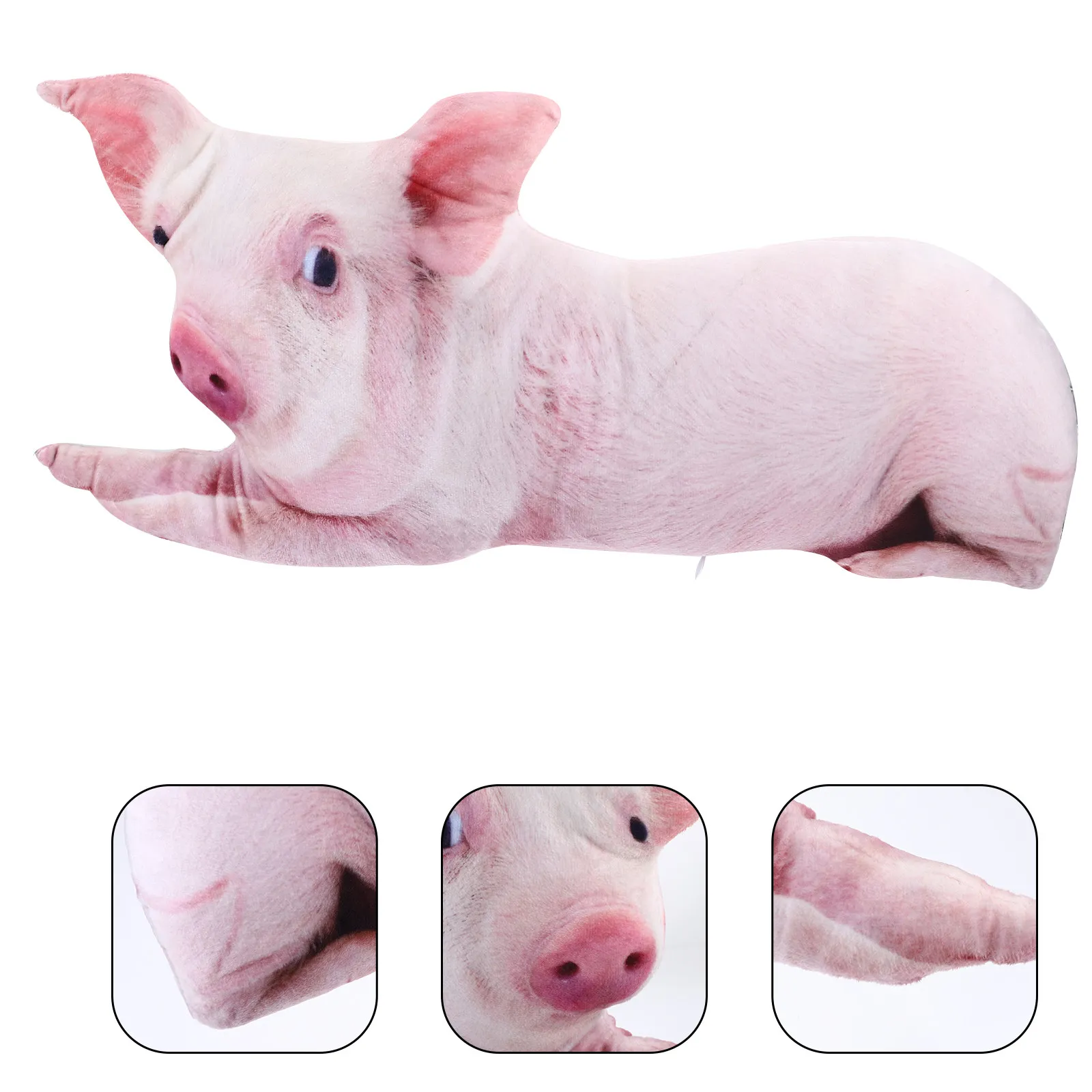 Cute Pig Pillow 3D Shape Soft Throw Cushion for Sofa Bed Chair Living Room Decor Home Decoration Cozy Hugging Support Pillow