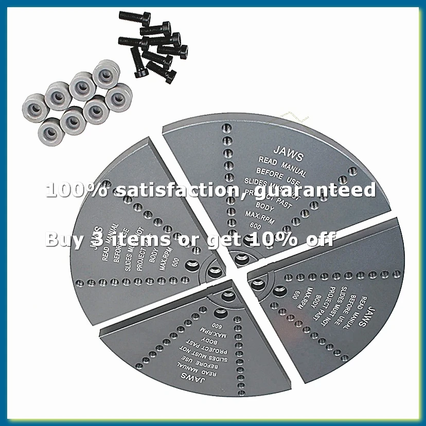 Wood Turning Lathe Chuck, Bowl Woodworking Cart Rotary Wood Screw Clamping Jig Centrifugal Flat Jaw Bottom Repair Tools B