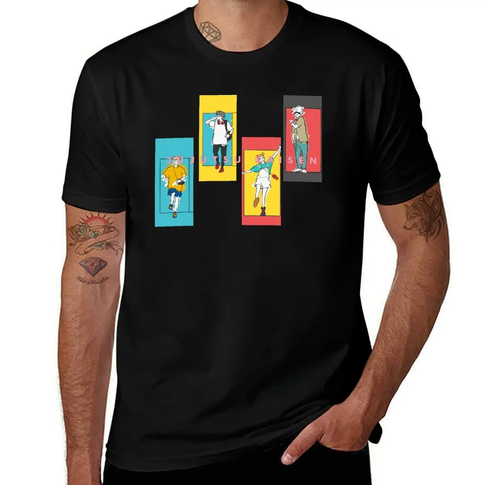 

JJK Squad & Sensei T-Shirt man t shirt heavy cotton t shirts designer man t shirts graphic T-Shirt