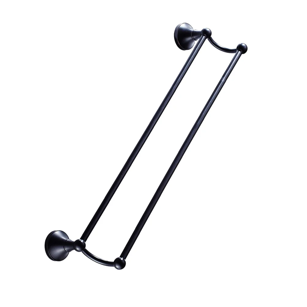 1 قطعة النحاس شريط مزدوج منشفة حامل الحائط تخزين الرف سطح أملس للحمام اكسسوارات المنزلية