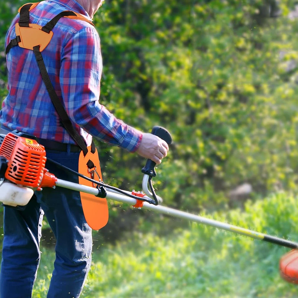 For Brush Cutter Trimmer Garden Pruner W Shape Double Shoulder Harness Strap Comfortable Labor Saving Strimmer Padded Belt