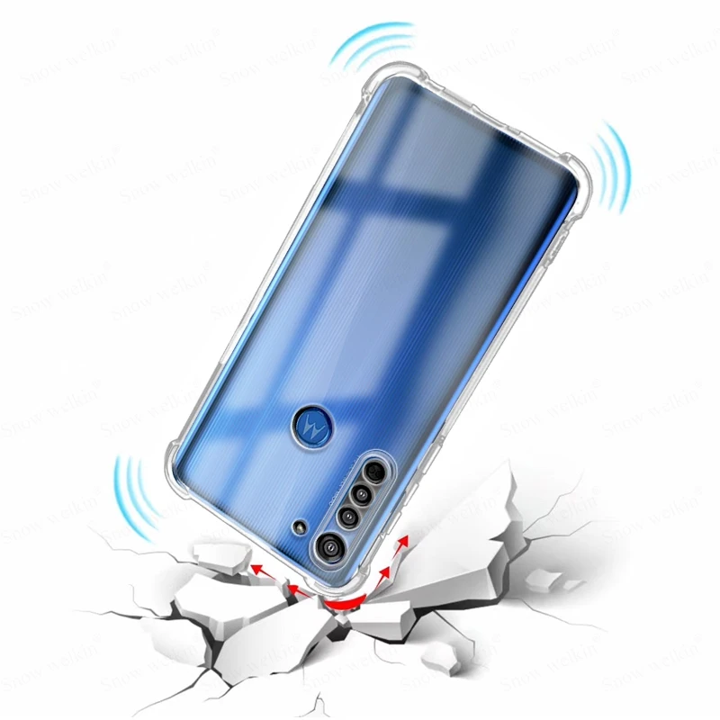 Airbags Buffer Full Protection Case For Motorola Moto G9 G8 G7 G6 Plus Power Play Lite Clear Soft TPU Shockproof Back Case Cover