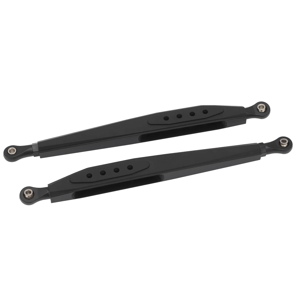 2Pcs Metal Rear Trailing Arm Swing Linkage Link Rod Pull Rod for AXIAL RBX10 Ryft 1/10 RC Crawler Upgrade Parts,Black