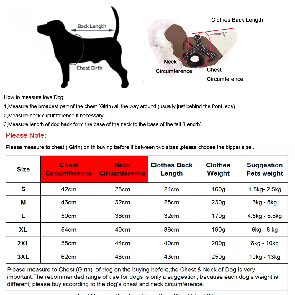 Winter Dog Coat with hat for Small Medium Large Dogs Windproof Dogs Jacket with Built Harness Warmly Cold Weather Pets Clothes