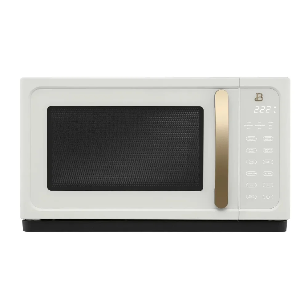 

2023Biu. 1.1 Cu ft 1000 Watt, Sensor Microwave Oven, White Icing by Drew Barrymore, New