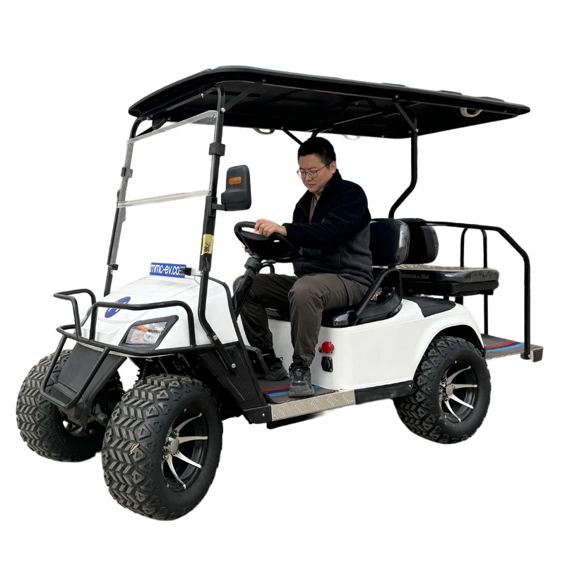 Newest Design Fashion Advanced Multifunctional 48/60/72V 5000W 2+2 4 Seater Buggy Hunting Car Electric Golf Cart