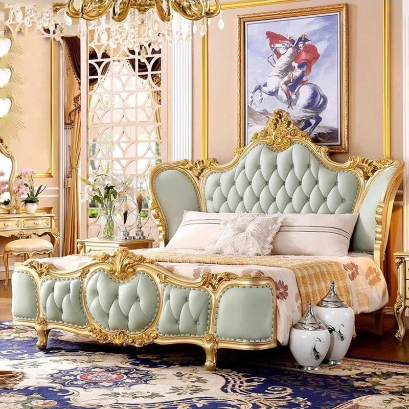 

European Design Massage Bed Bedroom Castle Modern Sofa Headboards Human Dog Bed Luxury King Size Muebles Lounge Suite Furniture