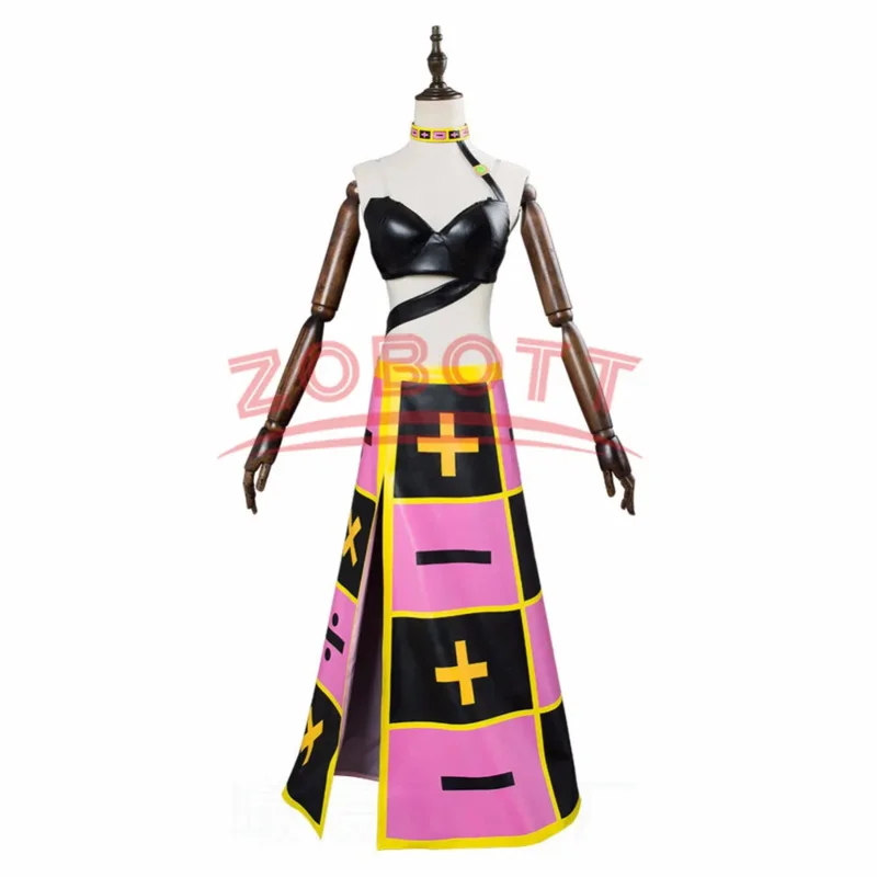 ss13Trish Una Косплей Костюм Розовый Парик Аниме Невероятный Камень Джоджо Океан Приключения Триш Цициolina Нижнее Белье Платье Ожерелье Unif